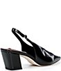 Antonio Melani Joss Leather Slingback Block Heel Pumps - Image 2