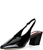 Antonio Melani Joss Leather Slingback Block Heel Pumps - Image 4