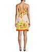 Antonio Melani Kacey Fruit Printed Linen V-Neck Sleeveless A-Line Dress, Color:Multi Fruit - Image 2