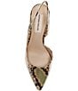 Antonio Melani Kacy Snake Printed Leather Slingback Pumps - Image 5