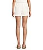 Antonio Melani Kaelie Mid Rise Coordinating Denim Shorts, Color:Ivory - Image 2