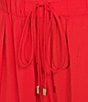 Antonio Melani Katherine Voile Coordinating Palazzo Pants, Color:Tomato - Image 4