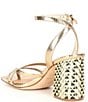 Color:Glimmer Gold - Image 3 - Katona Ankle Metallic Leather Strappy Sandals