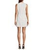 Antonio Melani Kayleigh Linen Blend Stripe Print Round Neck Sleeveless Dress, Color:Ivory/Black - Image 2