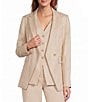 Antonio Melani Kiera Linen Notch Lapel Long Sleeve Double Breasted Coordinating Blazer - Image 3