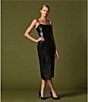 Color:Black - Image 4 - Kim Sheath Leather Dress