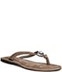 Antonio Melani Kylan Suede Ornamented Thong Sandals - Image 1