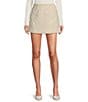 Antonio Melani Lakelyn Sequin Tweed A Line Mini Skirt, Color:Buttercream - Image 1