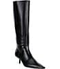 Antonio Melani Lance Leather Tall Shaft Low Heel Boots - Image 1