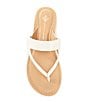 Color:Cloud White - Image 5 - Lanessa Banded Thong Sandals