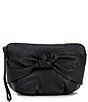 Color:Black - Image 1 - Large Leather Cosmetic Pouch