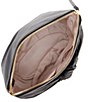 Color:Black - Image 3 - Large Leather Cosmetic Pouch