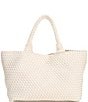 Antonio Melani Large Neoprene Woven Tote Bag, Color:Bone - Image 2