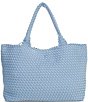 Antonio Melani Large Neoprene Woven Tote Bag, Color:Chambray - Image 1