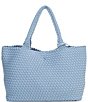 Antonio Melani Large Neoprene Woven Tote Bag, Color:Chambray - Image 2
