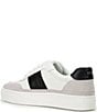 Color:White/Black - Image 3 - Laurel Leather and Suede Retro Sneakers