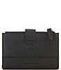Color:Black - Image 2 - Leather Double Top Zip Wallet