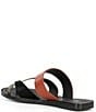 Color:Pesto/Black/Nutshell Brown - Image 3 - Libbie Leather Snake Embossed Thong Flat Sandals