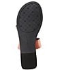 Color:Pesto/Black/Nutshell Brown - Image 6 - Libbie Leather Snake Embossed Thong Flat Sandals