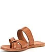 Color:Ibiza Nude - Image 4 - Libbie Leather Thong Flat Sandals