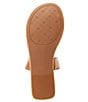 Color:Sweet Cream/Terracotta Pink/Ibiza Nude - Image 6 - Libbie Mixed Media Thong Flat Sandals