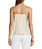 Color:Natural - Image 2 - Lila Silk Cowl Neck Cami Tank