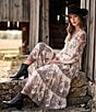 Antonio Melani Lilith Paisley Print Voile High Rise Tiered Ruffle A-Line Maxi Coordinating Skirt - Image 5