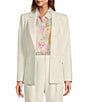 Antonio Melani Lindell Twill Notch Lapel Long Sleeve Blazer, Color:Ivory - Image 1