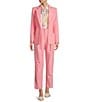 Antonio Melani Lindell Twill Notch Lapel Long Sleeve Blazer, Color:Taffy - Image 4