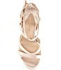 Color:Soft Sand - Image 5 - Lione Satin Strappy Dress Sandals