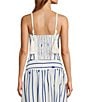 Antonio Melani Lisa Rope Print Square Neck Sleeveless Coordinating Blouse, Color:Rope Stripe - Image 2