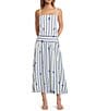 Antonio Melani Lisa Rope Print Square Neck Sleeveless Coordinating Blouse, Color:Rope Stripe - Image 3