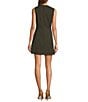 Antonio Melani Loretta Round Neck Sleeveless Button Front A-Line Dress, Color:Hunter - Image 2