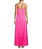Color:Bright Pink - Image 2 - Lucia Shift Strapless Maxi Dress
