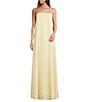 Color:Pale Yellow - Image 1 - Lucia Shift Strapless Maxi Dress