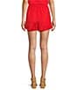 Antonio Melani Luz Linen Blend Mid Rise Coordinating Shorts, Color:Tomato - Image 2