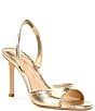 Color:Glimmer Gold - Image 1 - Lyssa Metallic Leather Slingback Dress Sandals