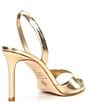 Color:Glimmer Gold - Image 2 - Lyssa Metallic Leather Slingback Dress Sandals