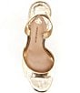 Color:Glimmer Gold - Image 5 - Lyssa Metallic Leather Slingback Dress Sandals