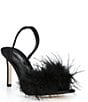 Antonio Melani Lyssa Three Satin Feather Slingback Dress Sandals - Image 1