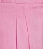 Color:Bloom - Image 4 - Mabel Stretch Linen Blend Flat Front Full Length Coordinating Pant
