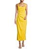 Antonio Melani Madison Stretch Linen Square Neck Sleeveless Dress, Color:Sunshine - Image 1