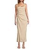 Antonio Melani Madison Stretch Linen Square Neck Sleeveless Dress, Color:Natural - Image 1