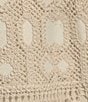 Color:Ivory/Tan - Image 3 - Madonna Crochet Halter Sleeveless Dress