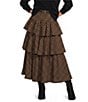 Antonio Melani Maia Gingham Tiered Belted Skirt - Image 1