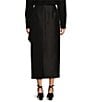 Antonio Melani Maleah Mikado Bow Detail Midi A-Line Skirt, Color:Black - Image 2