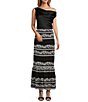 Color:Black - Image 5 - Malia Novelty Embroidered Flounce Hem Coordinating Skirt