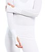 Color:White - Image 4 - Active Mantra Long Sleeve 4-Way Stretch Lightweight Top