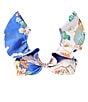 Antonio Melani Map V-Neck Bonded Ruffle Bralette Swim Top, Color:Multi - Image 4
