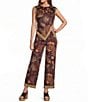 Antonio Melani Margaret Paisley Flat Front Pants - Image 5